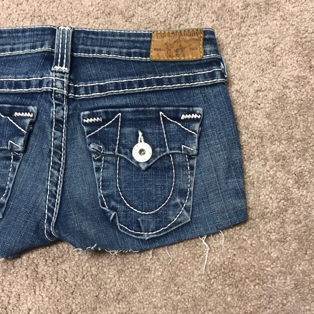 True religion denim shorts size 27
